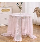 Pink tablecloth