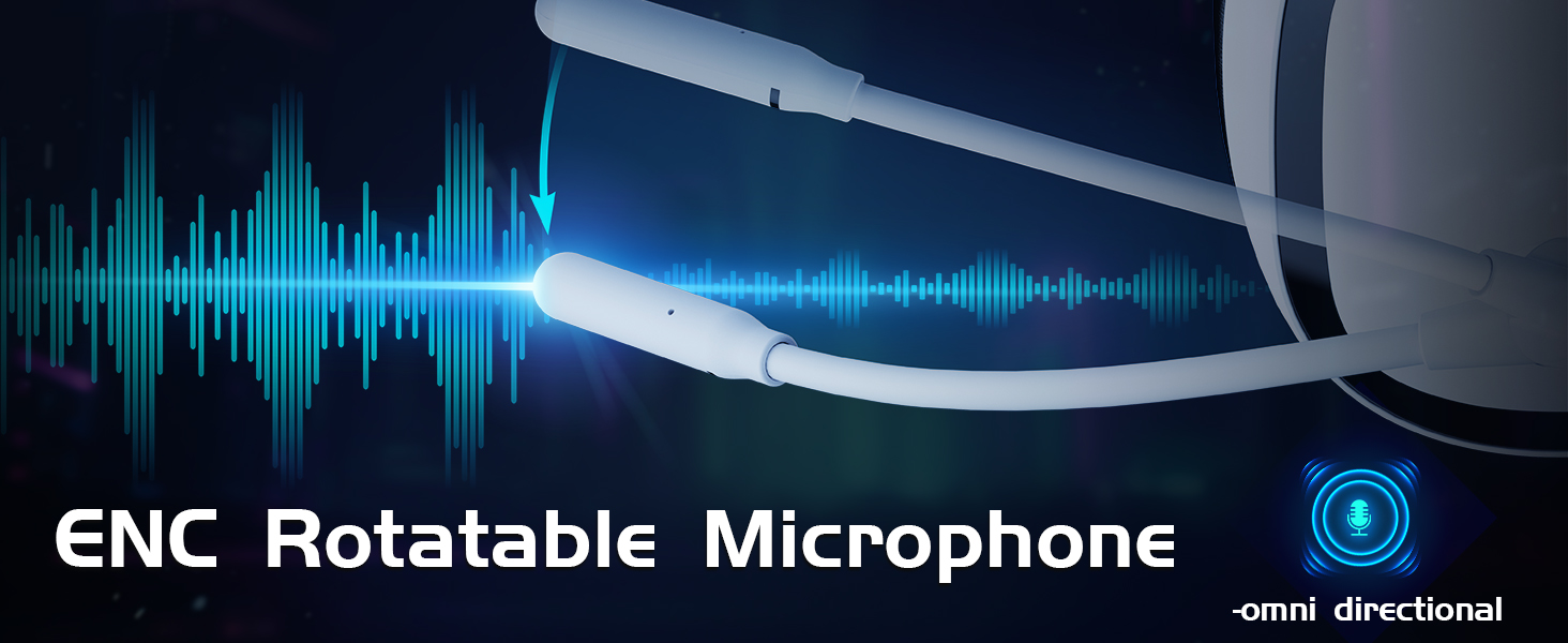 Noise canceling swivel microphone for clear team communication during competitive PS5 matches