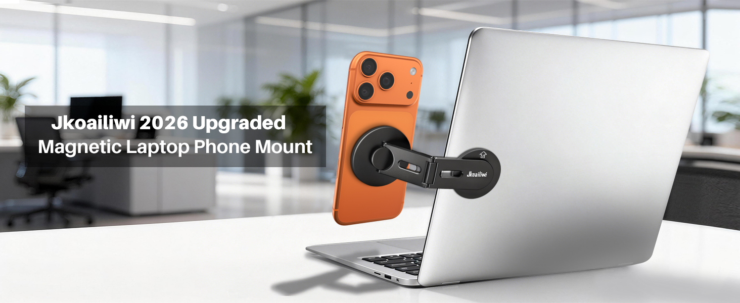 Magnetic Laptop Phone Mount