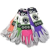 12 Pack Showa Atlas NT370 Atlas Nitrile Garden Gloves - Medium (Assorted Colors)