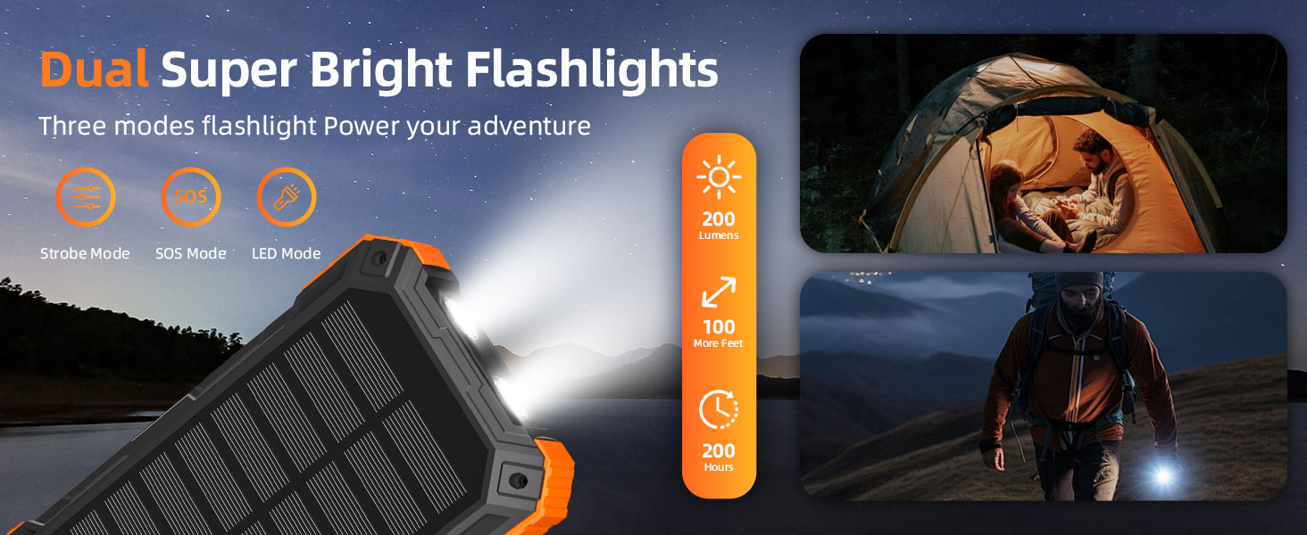 dual super bright flashlights