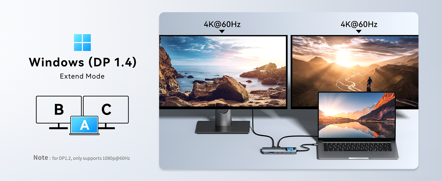 usb c docking station dual monitor