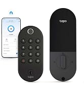 Tapo Smart Wi-Fi Deadbolt Door Lock - Fingerprint Recognition, Keyless Tactile Buttons & in-App M...