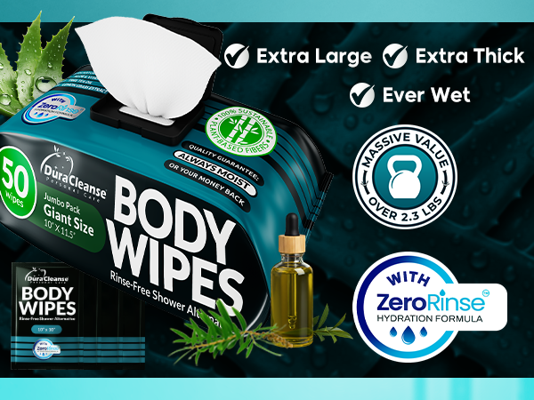 Body Wipes Extra Large Thick Ever Wet