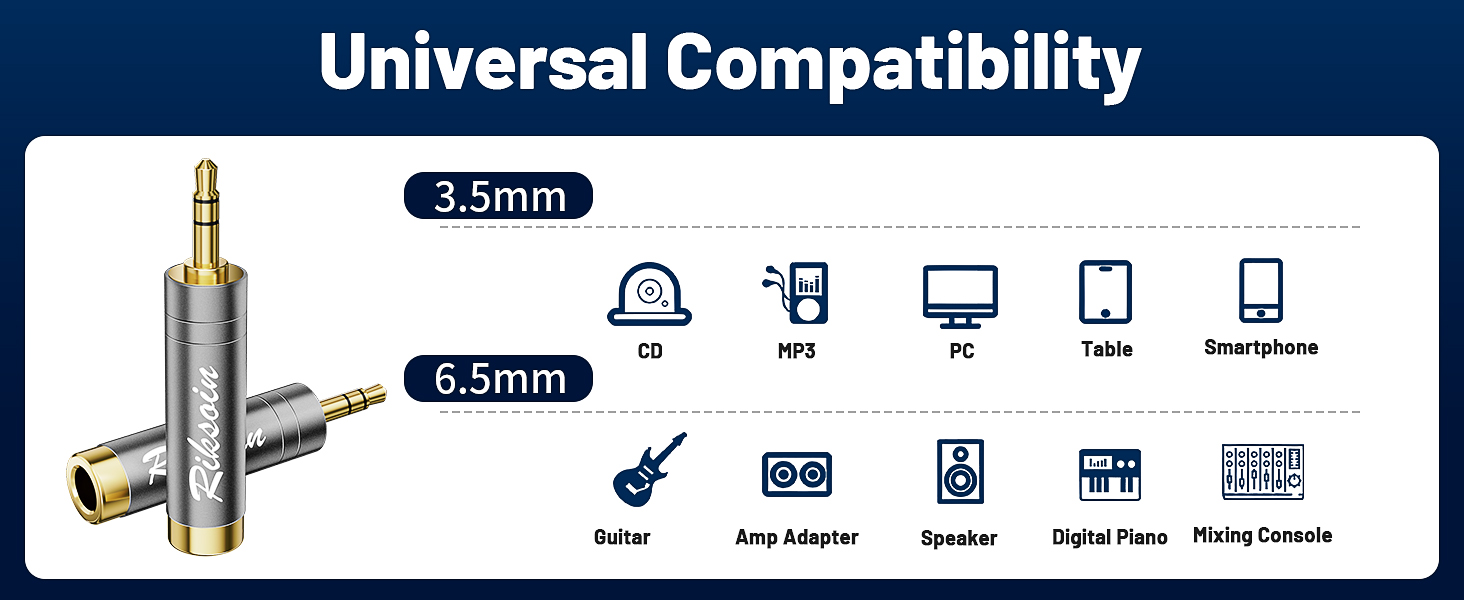 3.5mm to 1/4 inchHeadphone Adapter