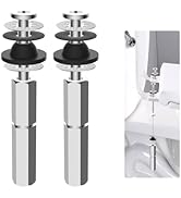 Hibbent 2 PCS Universal Toilet Seat Bolts Kit, Heavy Duty Stainless Steel Toilet Bolts with Extra...