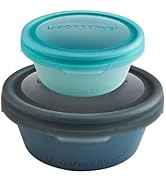 U Konserve Platinum Silicone Nested Duo Food Storage Bento Box Dual Seal Container – Two Pack - L...