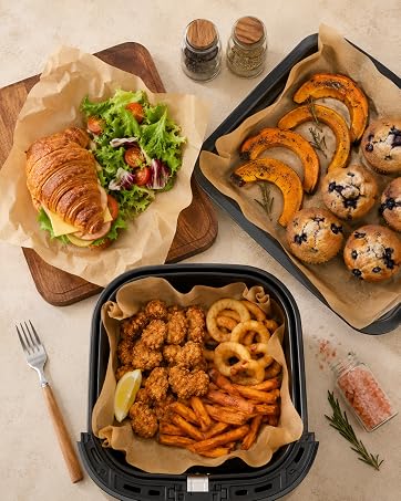 9x13In Precut Air Fryer Liners Disposable Cooking Paper