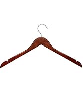 Honey-Can-Do Honey Can Do Cherry Wooden Shirt Hangers, 20-Pack HNG-09036 Natural