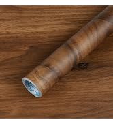Wood Grain Contact Paper Peel and Stick Self Adhesive Dark Brown Wallpaper | Waterproof Vinyl Wra...