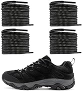 NDTEZUGT 2 Pairs 13/64'' Original Round Shoelaces for Boot, Boot Shoe Laces Strings Replacement L...