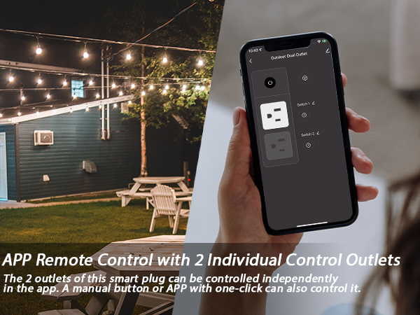 outdoor smart plug with app control