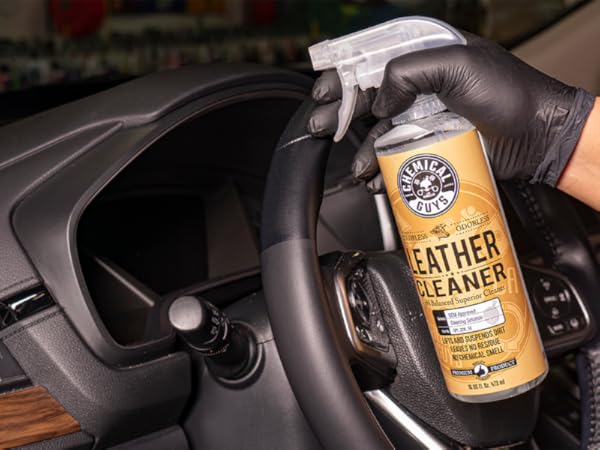 Furniture and apparel leather cleaning bundle that revives faded finishes and adds softness.