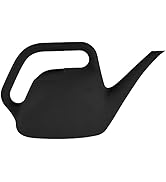 Bloem 1.5 L (0.4 Gallon) Resin Indoor/Outdoor Watering Can in Black, Small Watering Can for Small...