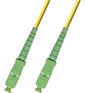 RiteAV 4M (13.12ft) OS2 SC/APC to SC/APC Fiber Optic Cable Simplex Singlemode 9/125 Jumper 4 Mete...