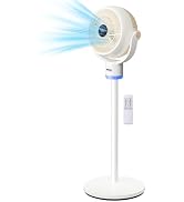 ROVSUN 3-in-1 Standing Fan for Bedroom, 40" Pedestal & Tabletop Fan, 120°+90°Omni-directional Osc...