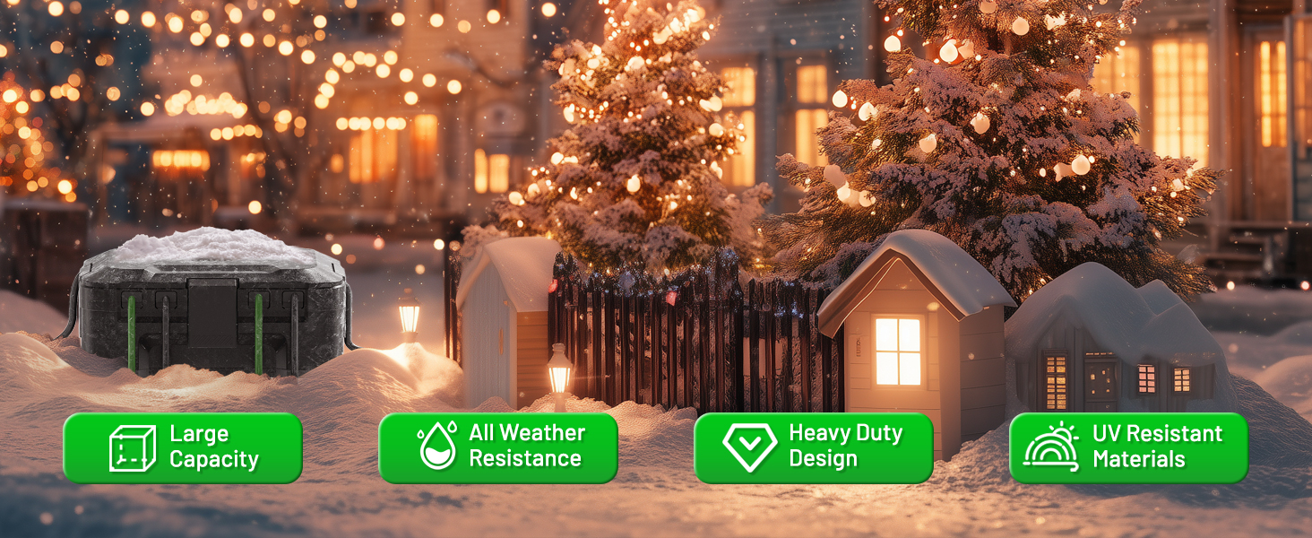 Christmas decorations for outdoor electrical boxes