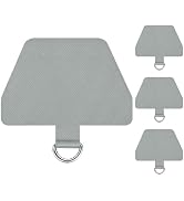 COCASES Phone Tether Tab, Phone Lanyard Strap Tab, 4 Pack Grey | Replacement Phone Leash Charms P...