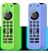 Pinowu Remote Cover Case (2pcs, Glow in The Dark) Compatible with Firetv Voice Remote Pro (2022 R...