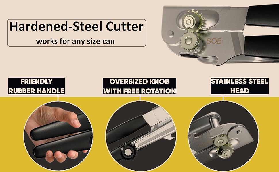 heavy duty magnetic stainless steel for dishwasher safe destapador magnet can-opener smooth edge