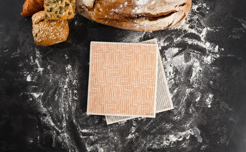 Swedish dish rags Scandinavian dishcloths Zero waste dishcloths Non-scratch cleaning cloth