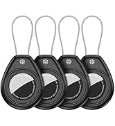 HATALKIN for AirTag Holder for Apple AirTag (1st & 2nd Generation), 4 Pack AirTag Keychain Waterp...