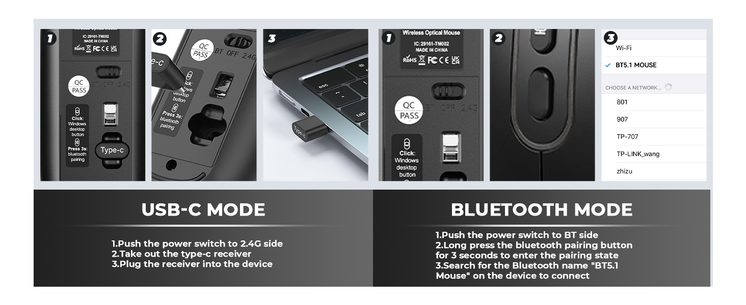 USB C Wireless Mouse