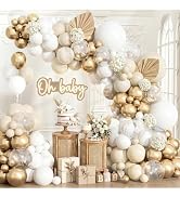 KARLURE White Gold Sand Balloons Arch Kit Garland for Birthday Bachelorette Bridal Shower Engagem...