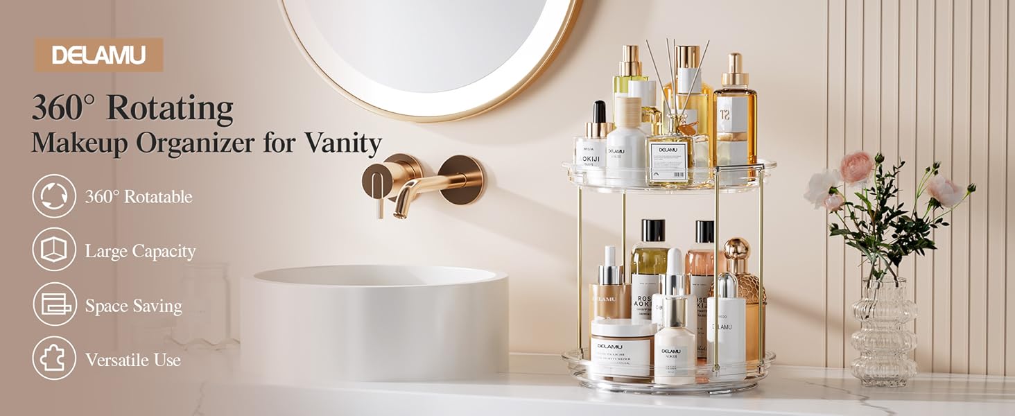 Rotating Makeup Organizer
