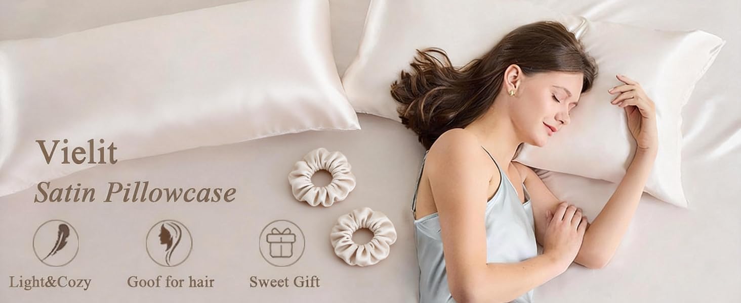 Vielit Satin Pillowcase: Silk-Like Luxury for Your Best Sleep