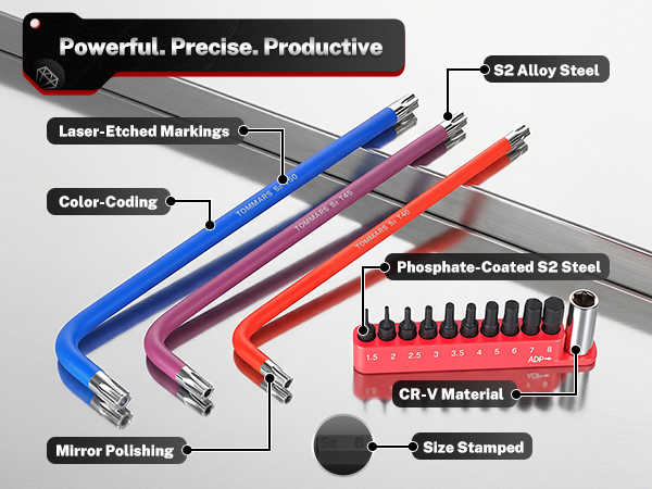 magnetic trox key wrench set