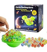 Marble Balance WobbleBall Game,60pcs Colorful Marbles,Fun Exciting Family Challenge for Kids & Ad...