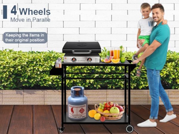 grill cart table
