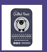 Text reads 'Quilted Bear' with logo showing stylized sheep design. Purple background with social media icons. Website URL 'www.quiltedbear.co.uk' shown.