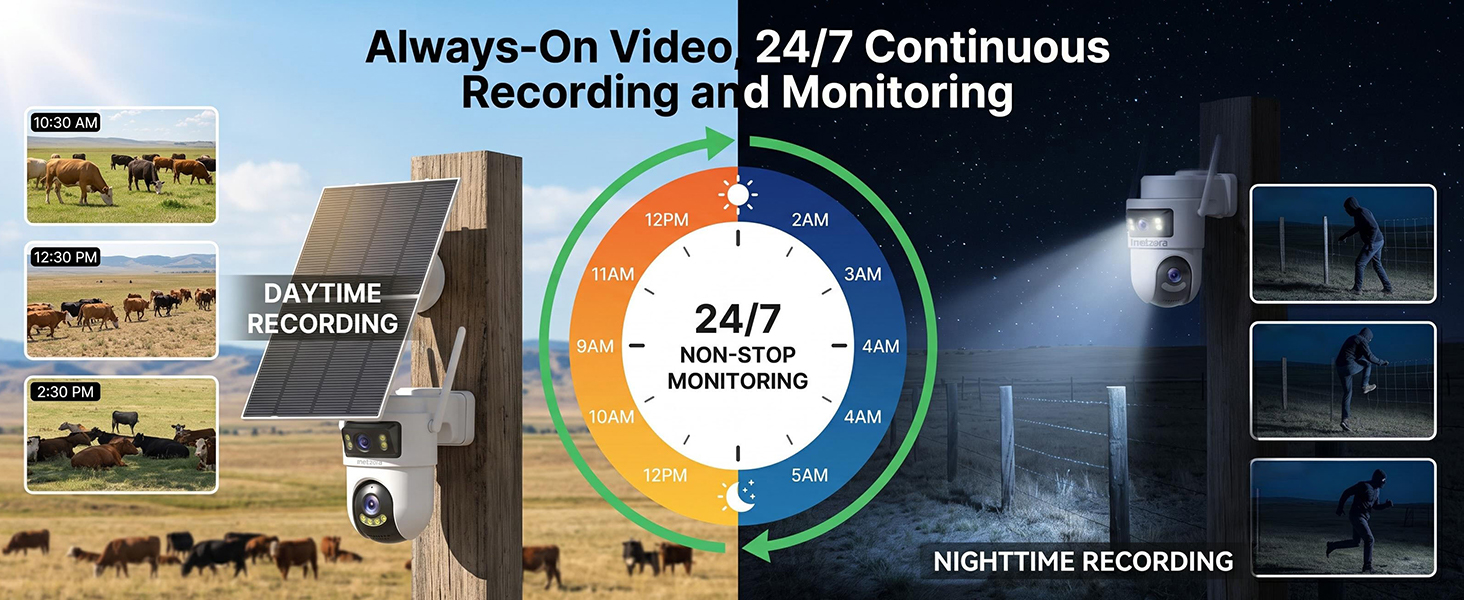 24/7 recording security camera