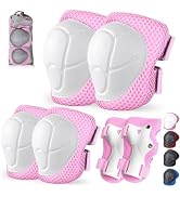 Banzk Kids Protective Gear Set Knee Pads for Kids 3-14 Years Toddler Knee and Elbow Pads with Wri...