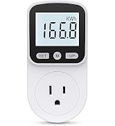 Upgraded Watt Meter Power Meter Plug Home Energy Monitor Electricity Usage Monitor, Electrical Us...