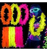 Mega-L 12 Pcs Glow in The Dark Party Necklace, Glow in The Dark Party Supplies, Neon Fluorescent ...
