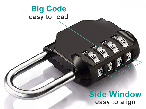 easy to set easy to read reasy to align combination padlock locker padlocks gym lock school lock