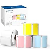 POLONO Genuine 2.25”x 1.25” Direct Thermal Label, Self-Adhesive Thermal Label, Address Postage La...