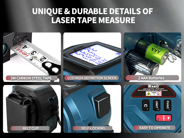 measuring tape with laser