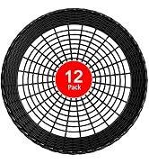 EBIGIC Paper Plate Holders, 8/12/24 Packs 9/10 Inch paper plate holders reusable Black Plastic He...