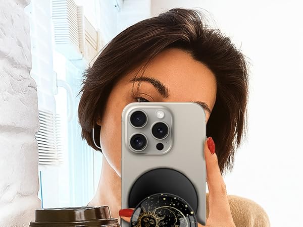 LISEVO Magnetic Phone Grip Compatible with MagSafe