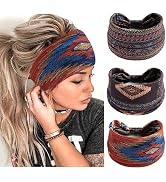STGDAK Headbands Portable Head Bands Wide Hairband Stylish Turban Boho Headband Lightweight Hair ...