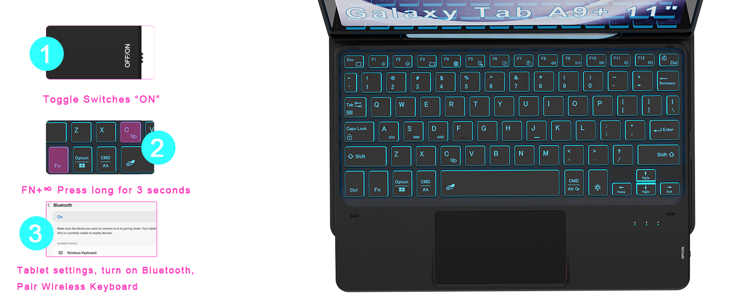 Galaxy Tab A9 plus Keyboard