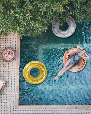 modern pool