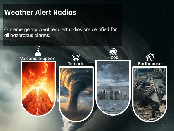 QAUYYW solar radios and crank emergency radios