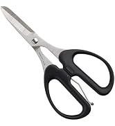 ALLEX Leather Scissors Professional Heavy Duty Sharp Japanese Stainless Steel, Leather Cutting Sc...