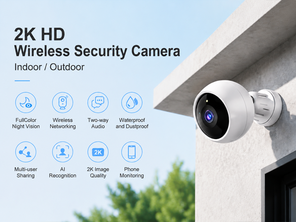 2K Wireless Security Camera