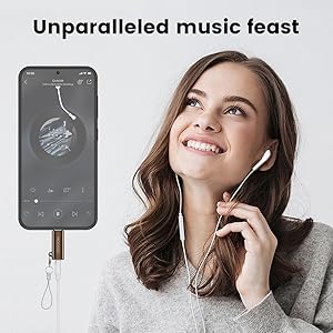 USB type C with 3.5 mm female headphones jack adapter